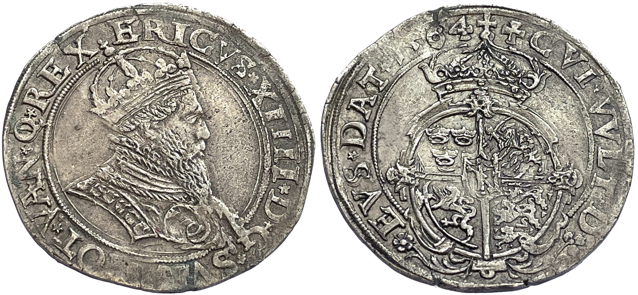 Erik XIV - Mark 1564 - Tilltalande exemplar