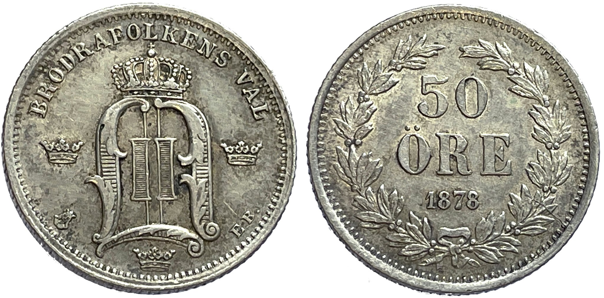 Oskar II - 50 Öre 1878