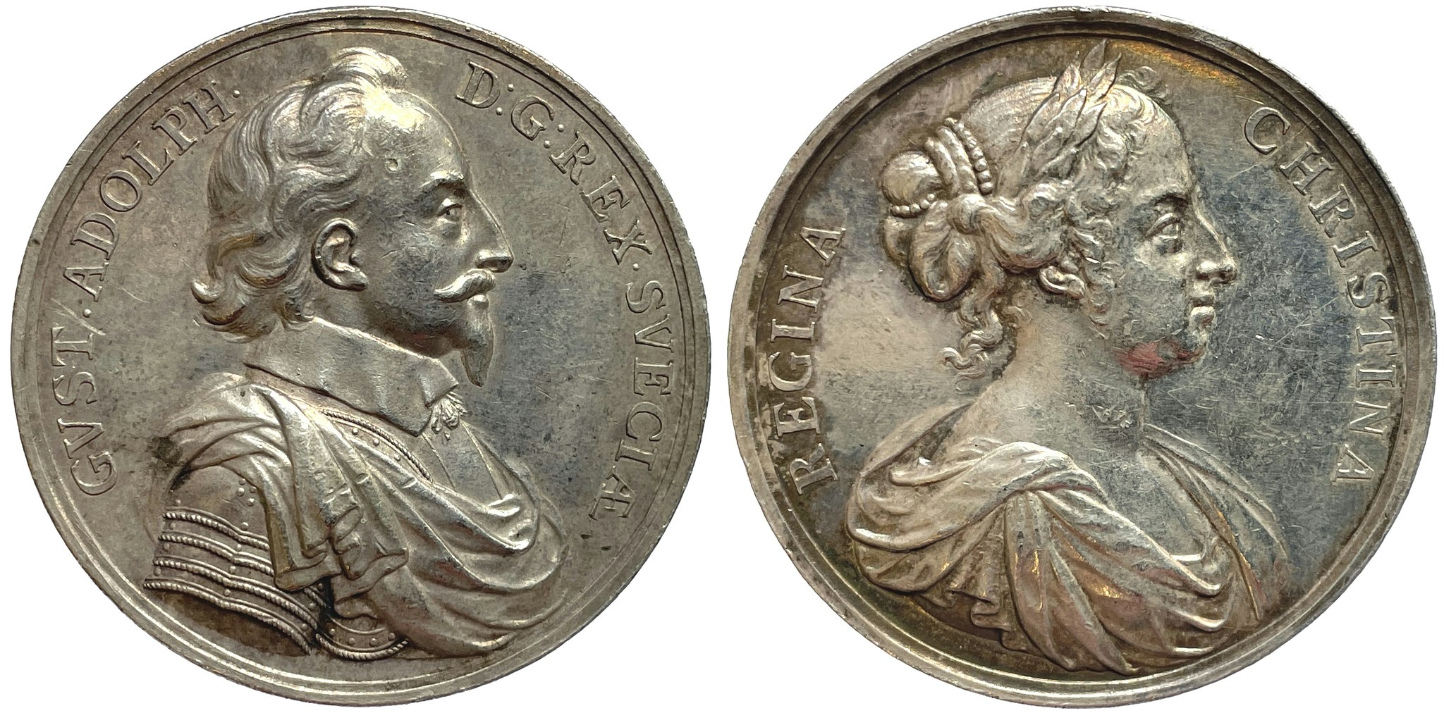 Gustav II Adolf och Kristina av Arvid Karlsteen ca 1682 av Arvid Karlsteen