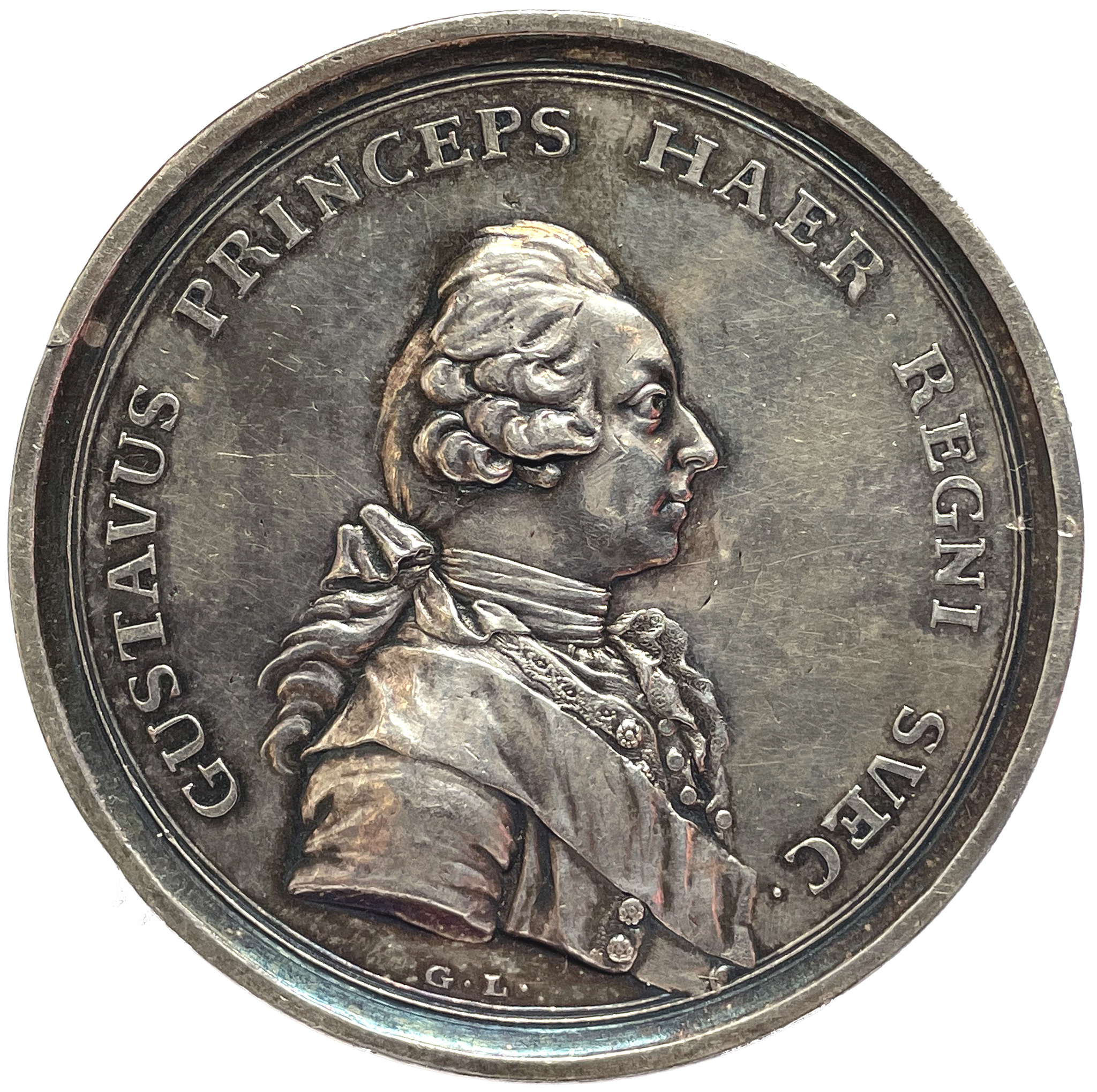 Gustav III som kronprins, blir kansler för Uppsala universitet 1764 - Extremt sällsynt, av Gustaf Ljungberger