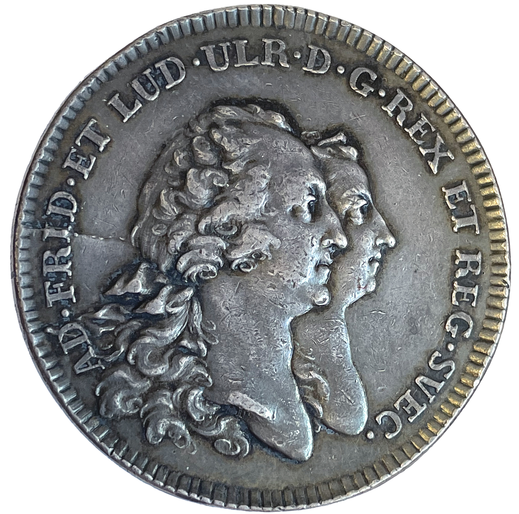 Adolf Fredrik och Lovisa Ulrika - Gustav (III) förklaras myndig 1762 av Daniel Fehrman