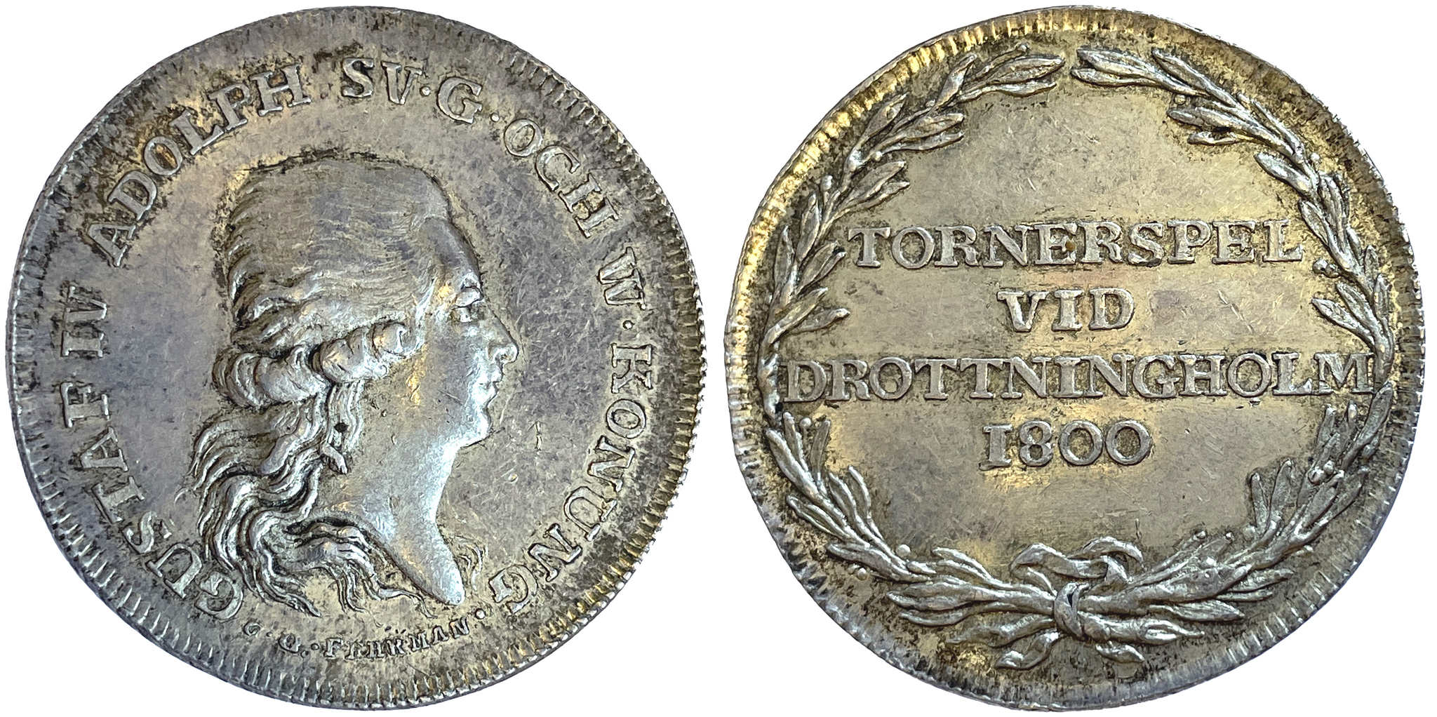 Gustav IV Adolf, Medalj utdelad vid tornerspelen år 1800