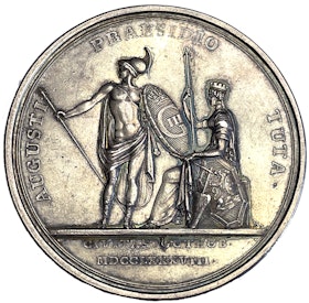 Gustav III räddar Göteborg från den anfallande danska hären i oktober 1788 av Carl Gustaf Fehrman - Historiskt signifikant och sällsynt