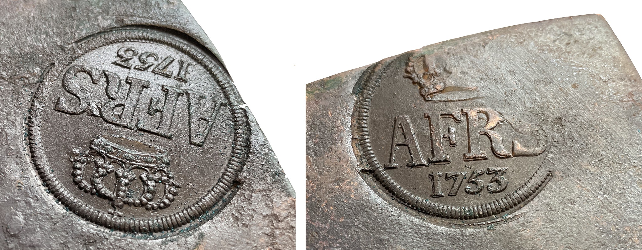 Adolf Fredrik Plåtmynt 4 Daler SM 1753 - Ett underbart orört toppexemplar med fantastiska stämplar - RAR