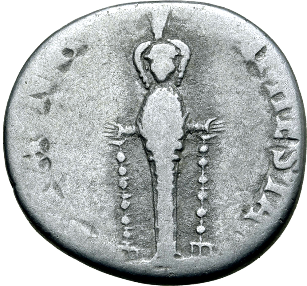 Claudius med Agrippina II, 41-54 e.Kr - Mindre Asien, Cistofor, mycket sällsynt