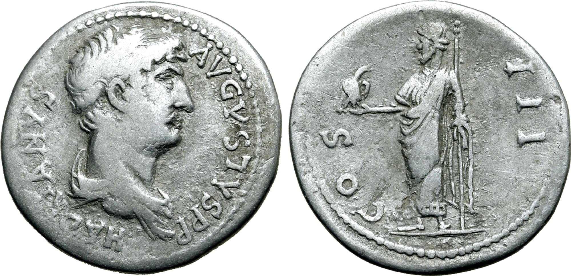 Hadrianus 117-138 e.Kr, Laodicea, Phrygien, Cistofor, Mycket sällsynt