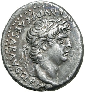 Nero & Claudius ca 63-65 e.Kr - Didrachm - MYCKET SÄLLSYNT