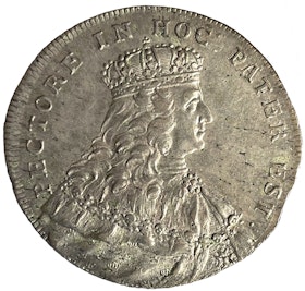 Adolf Fredrik, 2Mark 1751 - Kastmynt till konungens kröning - Vackert exemplar