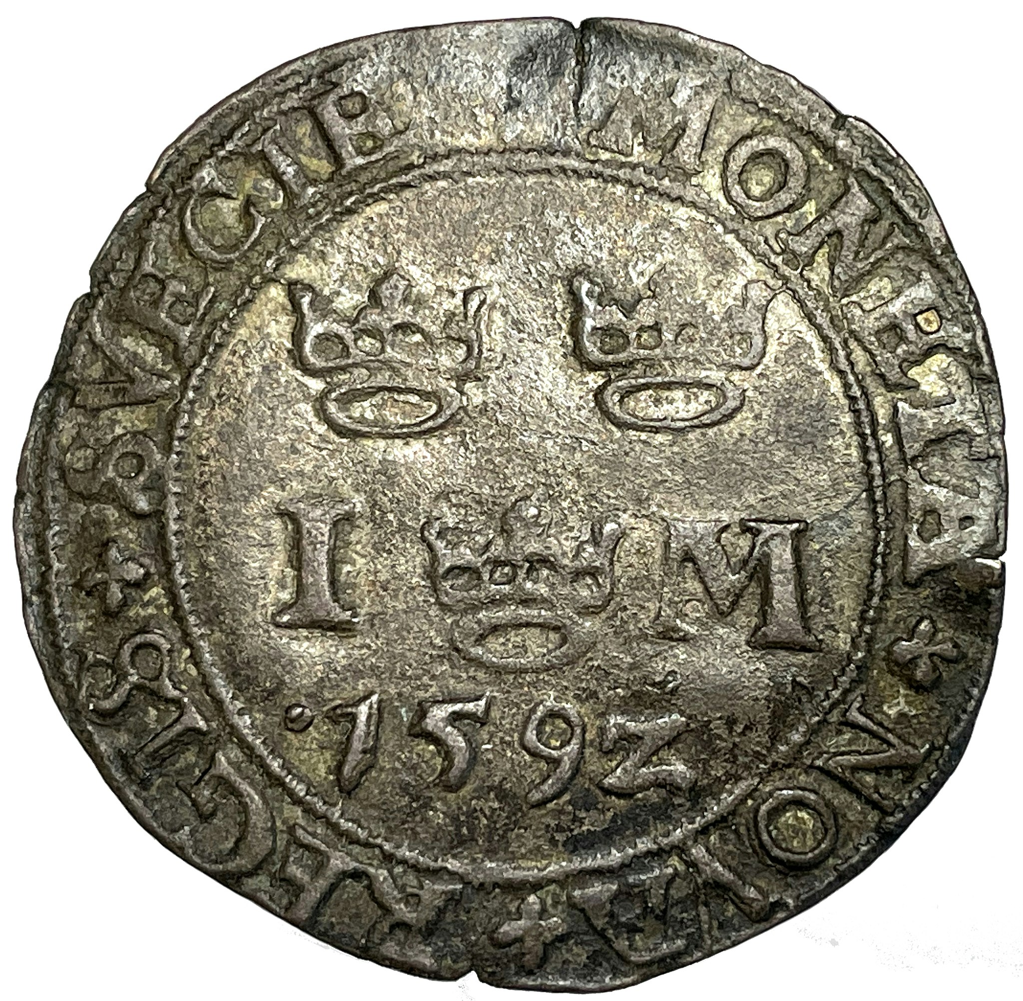 Johan III, 1 Mark 1592 - tilltalande exemplar