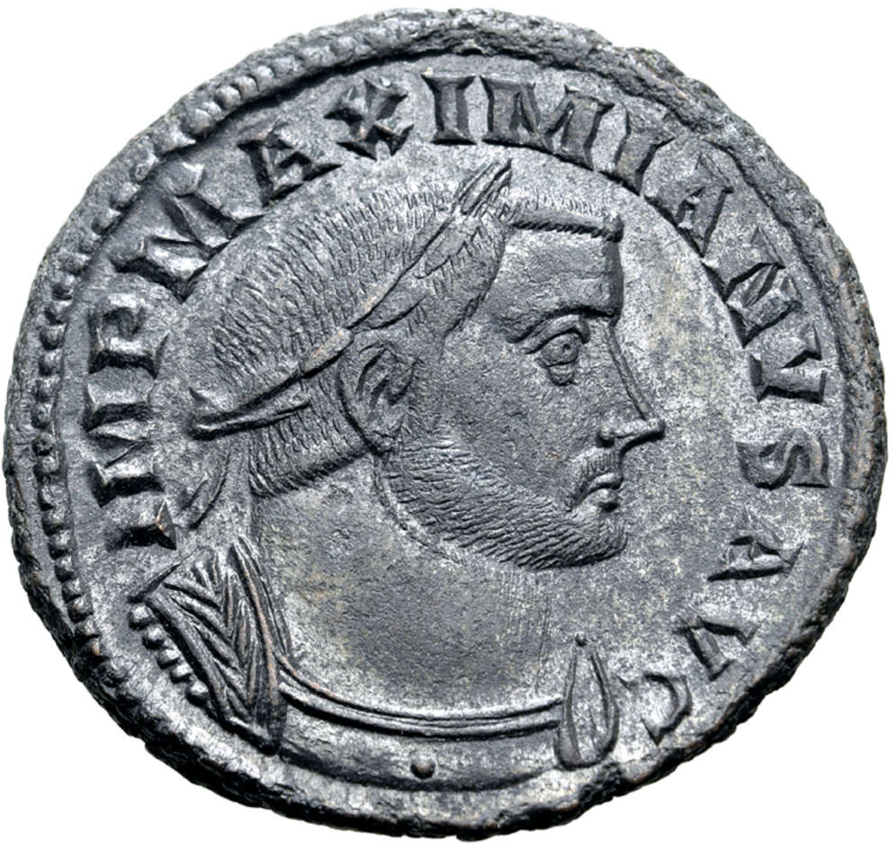 Galerius 305-311 e.Kr. - Follis - Ett underbart skarpskuret och silvrigt exemplar