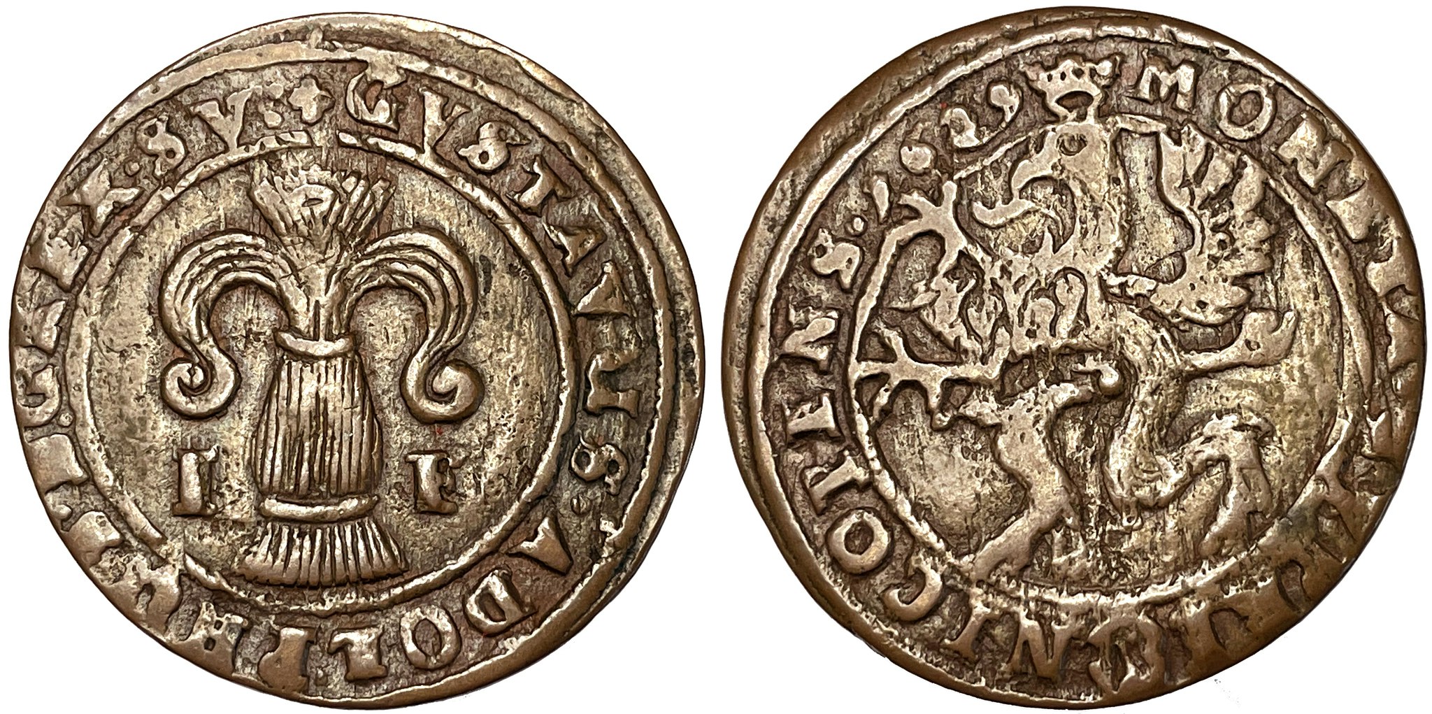Gustav II Adolf, Nyköping, Fyrk 1629 - Trevligt exemplar