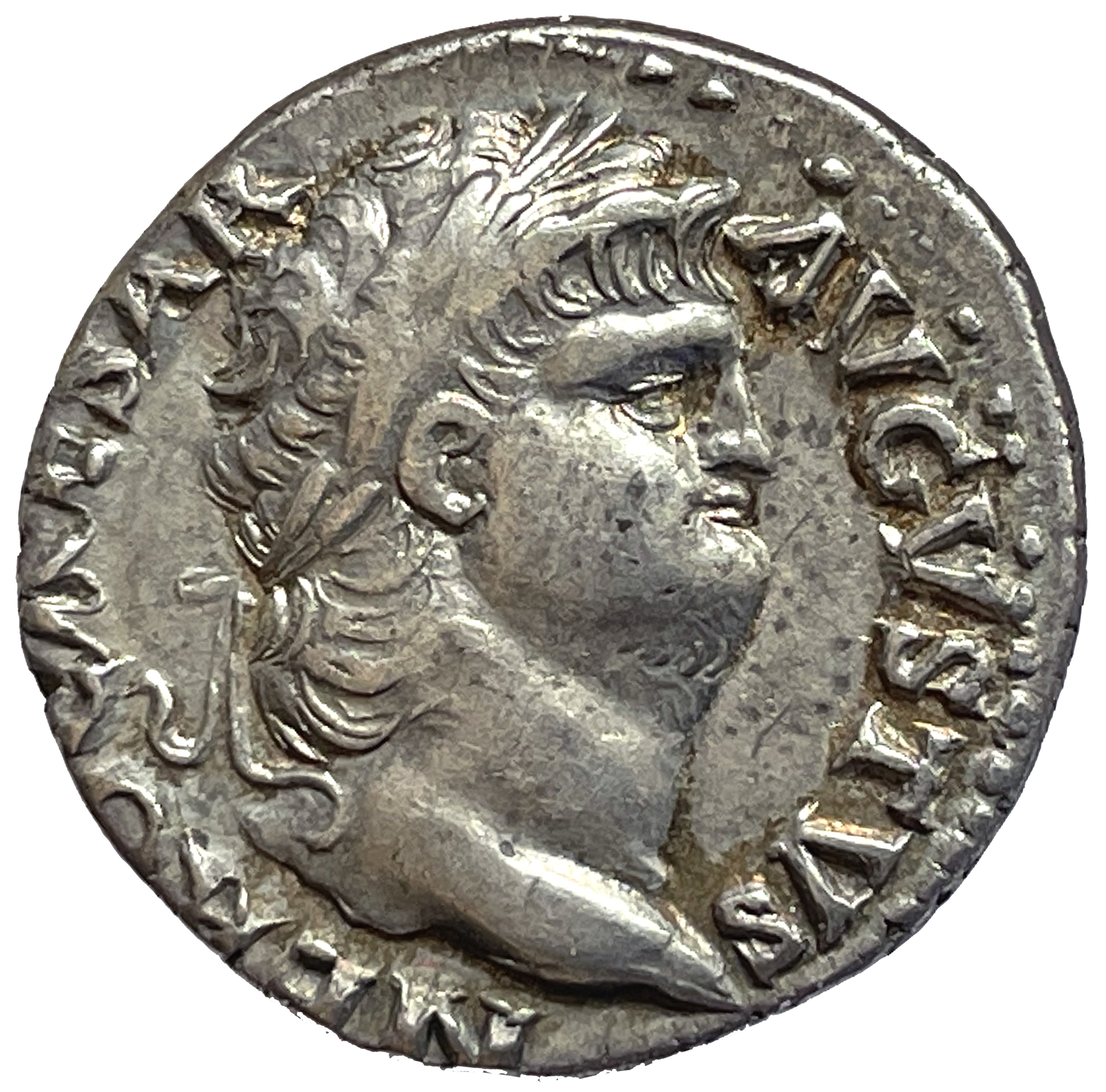 Nero 54-68 e.Kr - Vackert denar med mycket lyster - Sällsynt