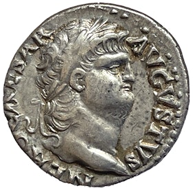 Nero 54-68 e.Kr - Vackert denar med mycket lyster - Sällsynt