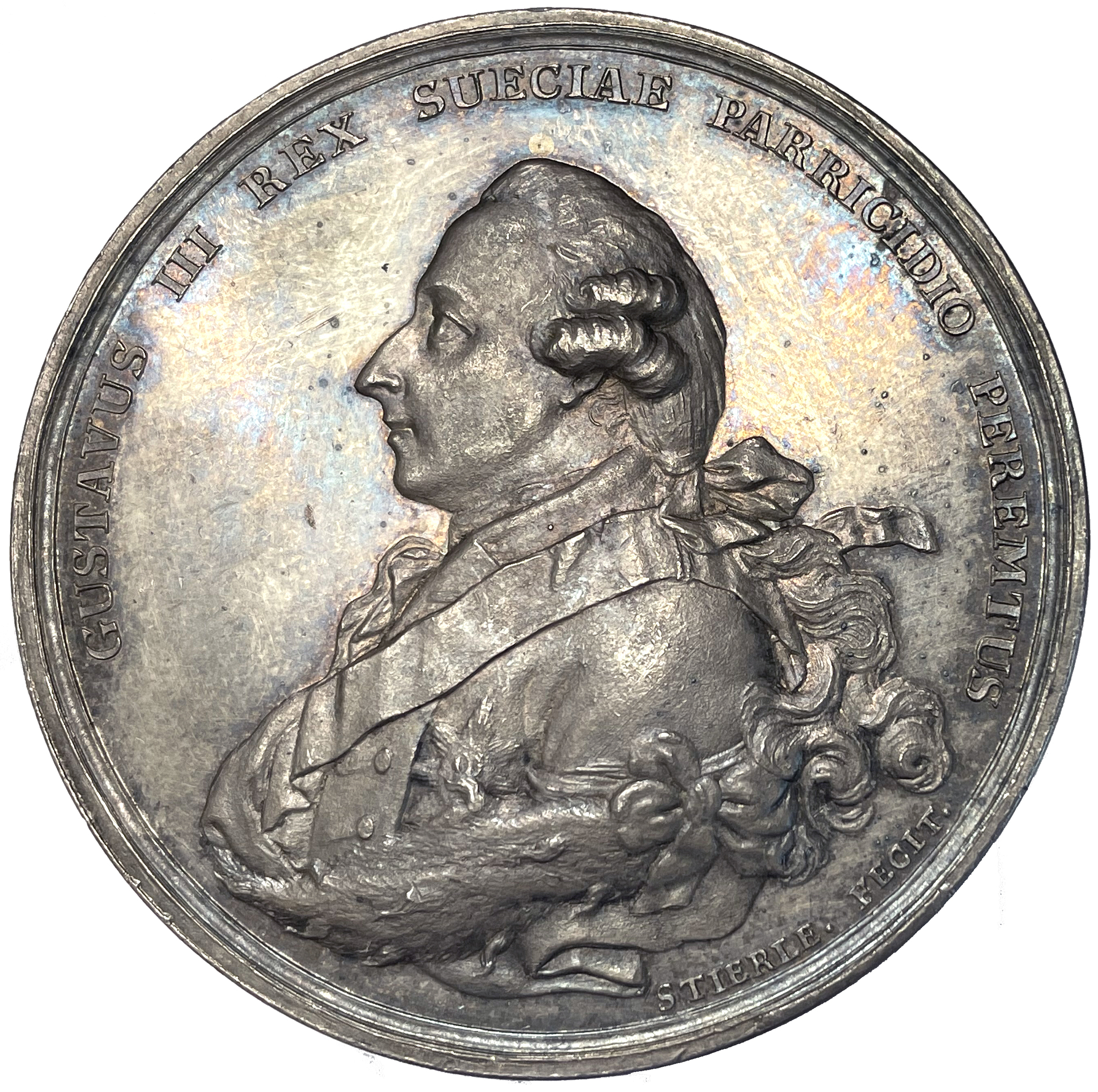 Gustav III:s död och begravning 1792 - Ett ocirkulerat toppexemplar av Stierle