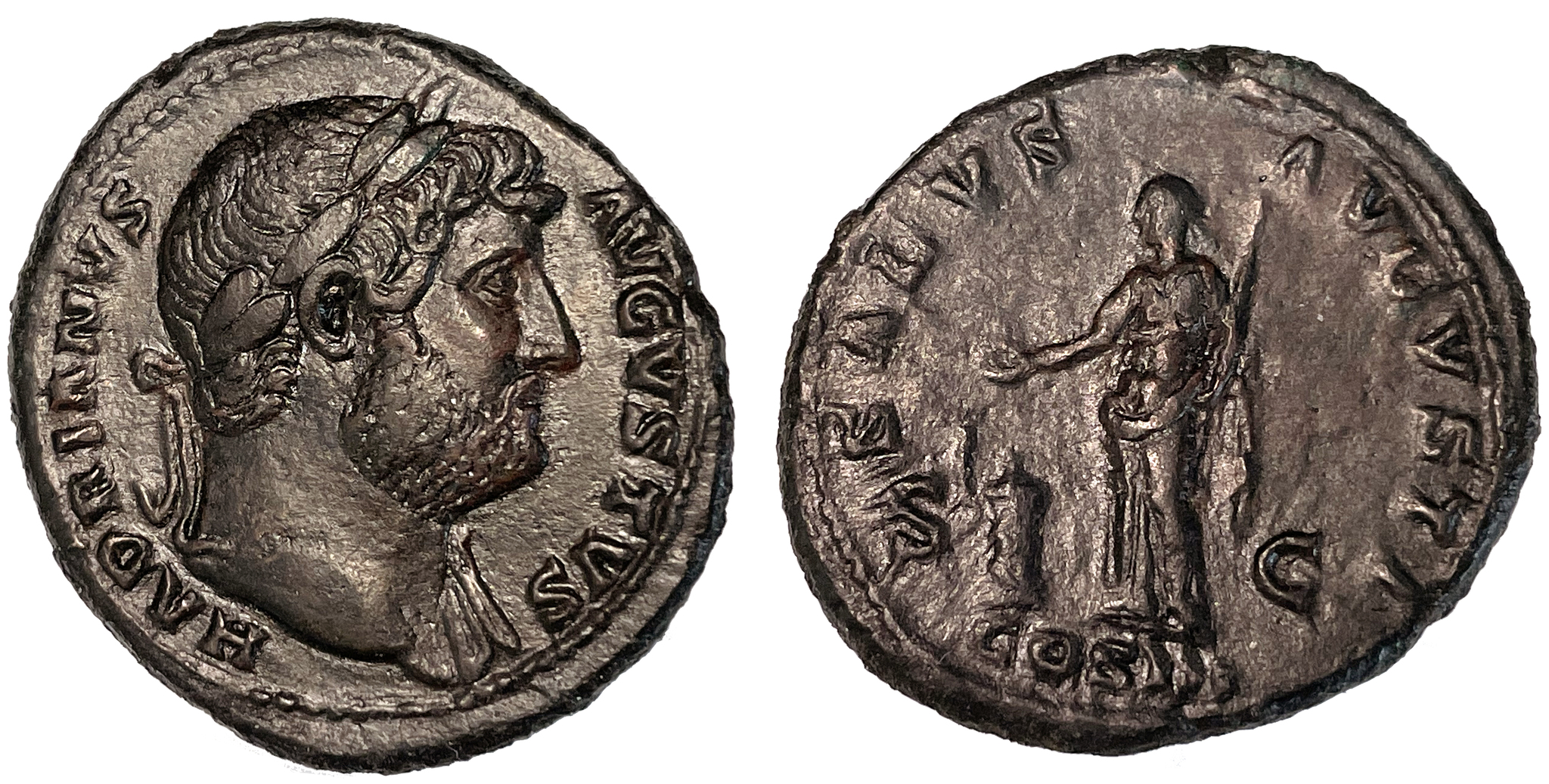 Hadrianus 117-138 e.Kr - As - Mycket vackert exemplar