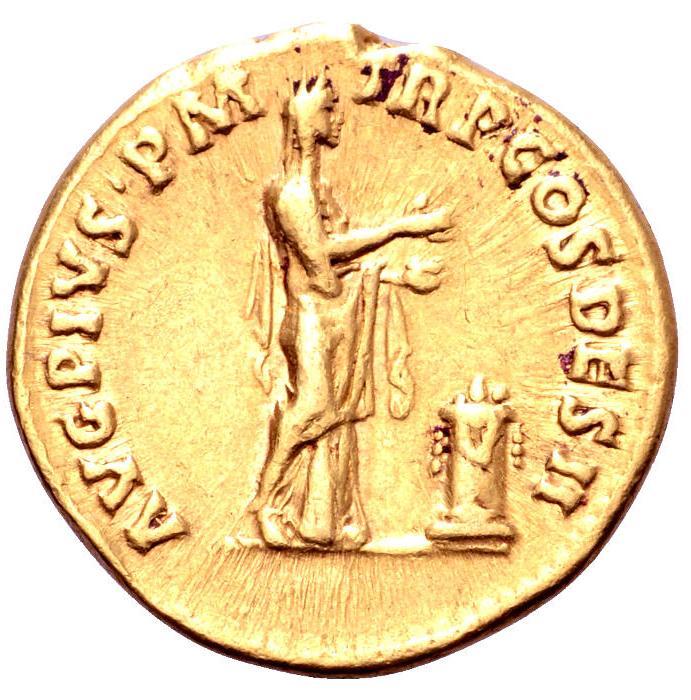 Romerska riket, Antoninus Pius 138-161 e.Kr, Aureus - VACKERT EXEMPLAR!