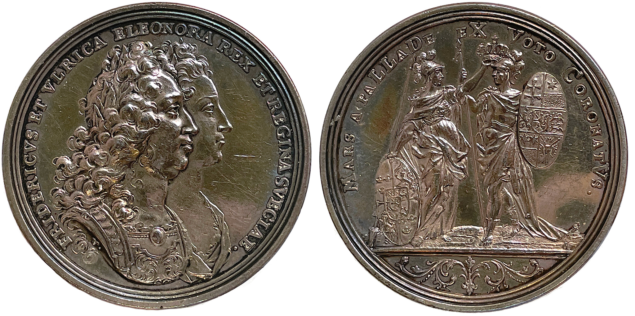 Fredrik I & Ulrika Eleonoras kröning 1720,  av G. Vestner - SÄLLSYNT