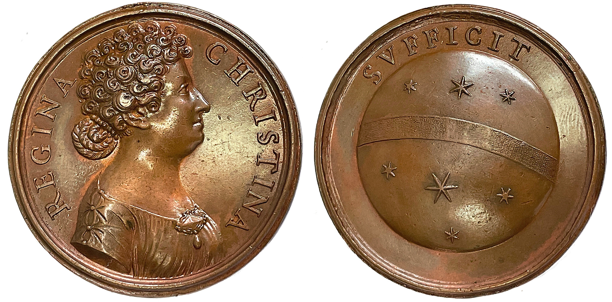 Kristina i Rom ca 1680 - Drottningens ringaktning av det jordiska och längtan efter något fullkomligare - Ex. Crona 1937:276