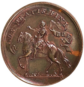 Karl XI rider Eriksgata 1673 av Arvid Karsteen - Ex. Bonde - RAR