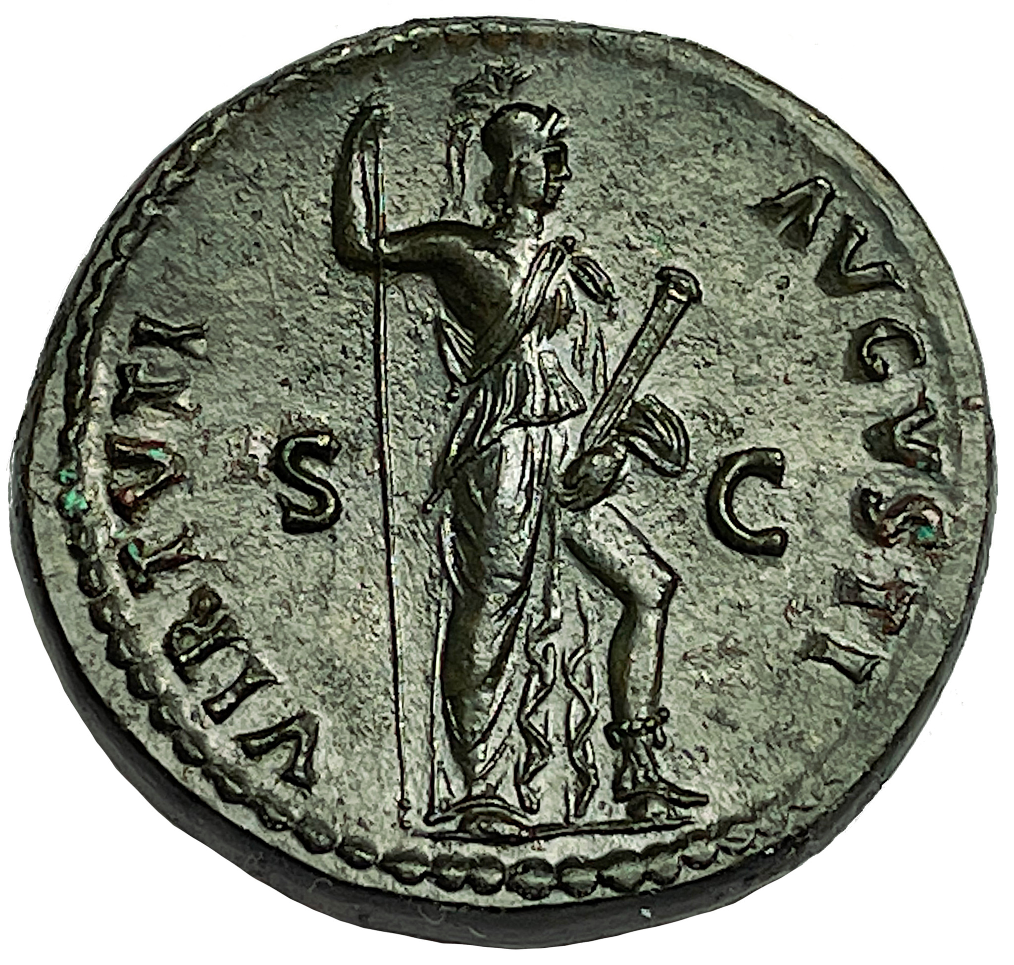 Domitianus 81-96 e.Kr - Dupondius - Praktexemplar- MINT CONDITION