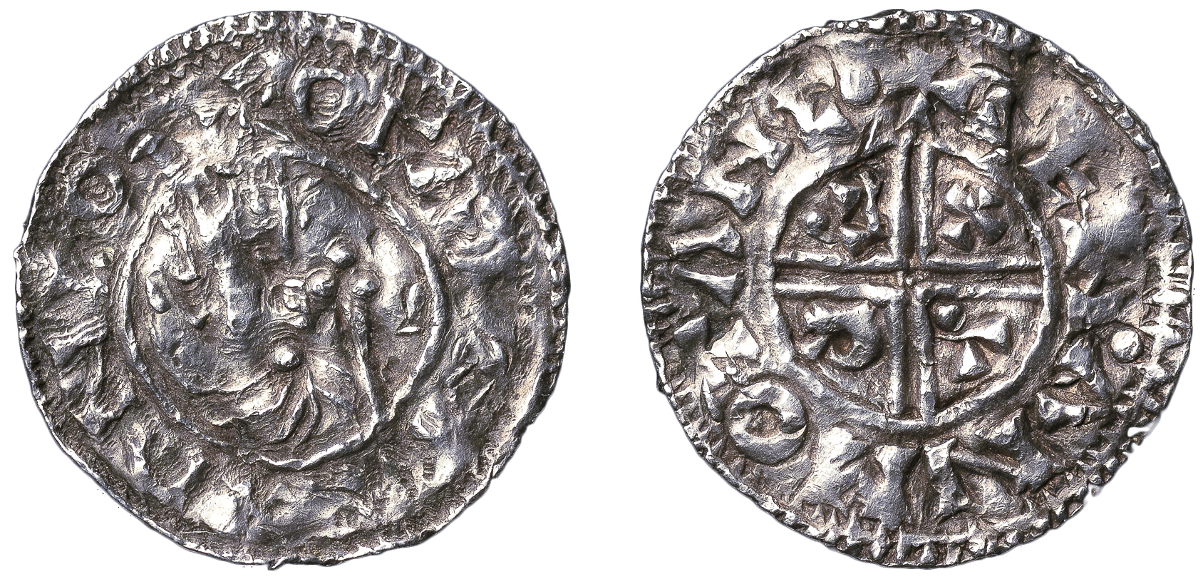 Olof Skötkonung ca 995-1022, Sigtuna Penning - Sveriges första mynt