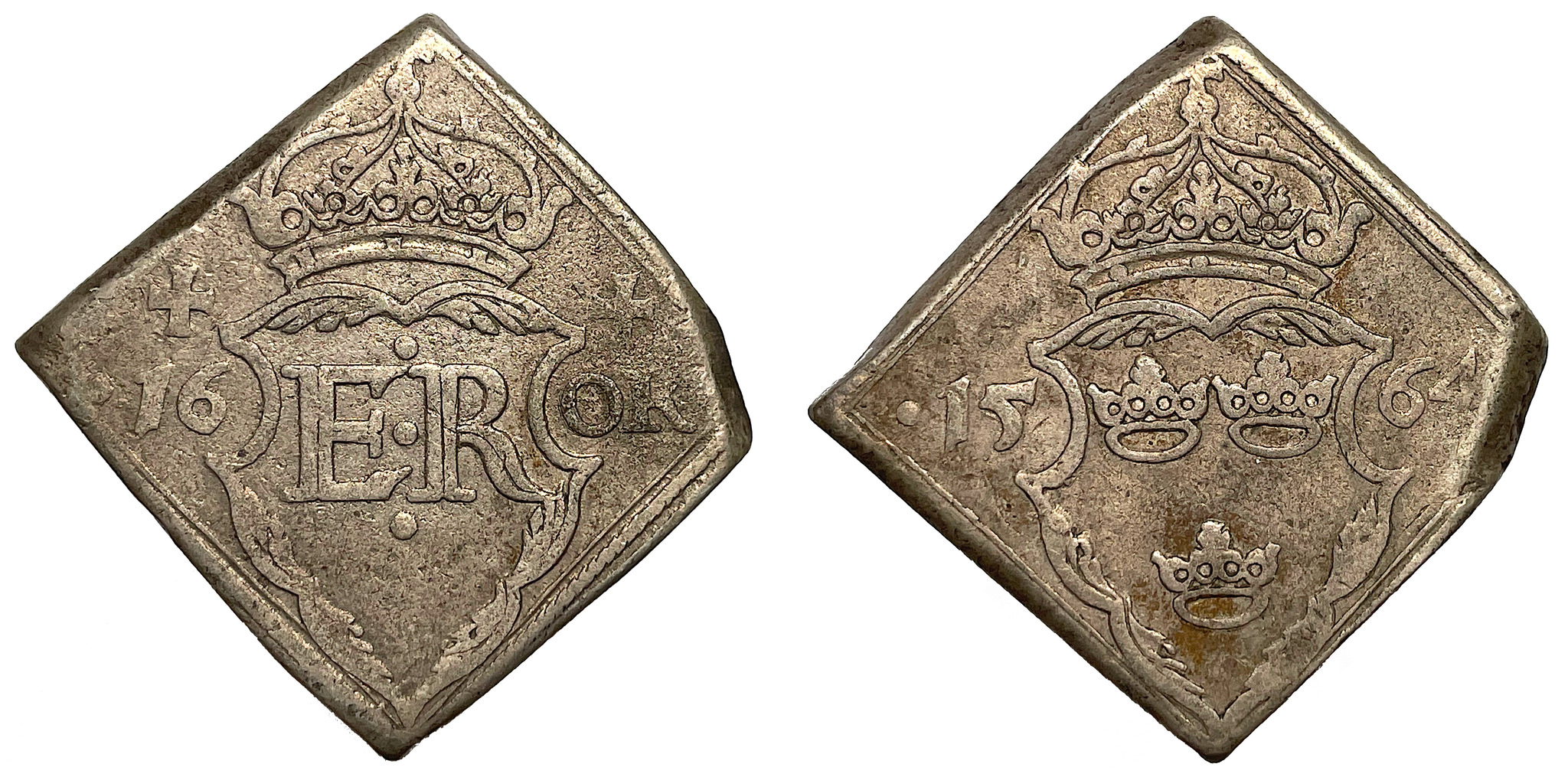 Erik XIV - Gråmunkeholmens myntverk - 16 Öre klipping 1564