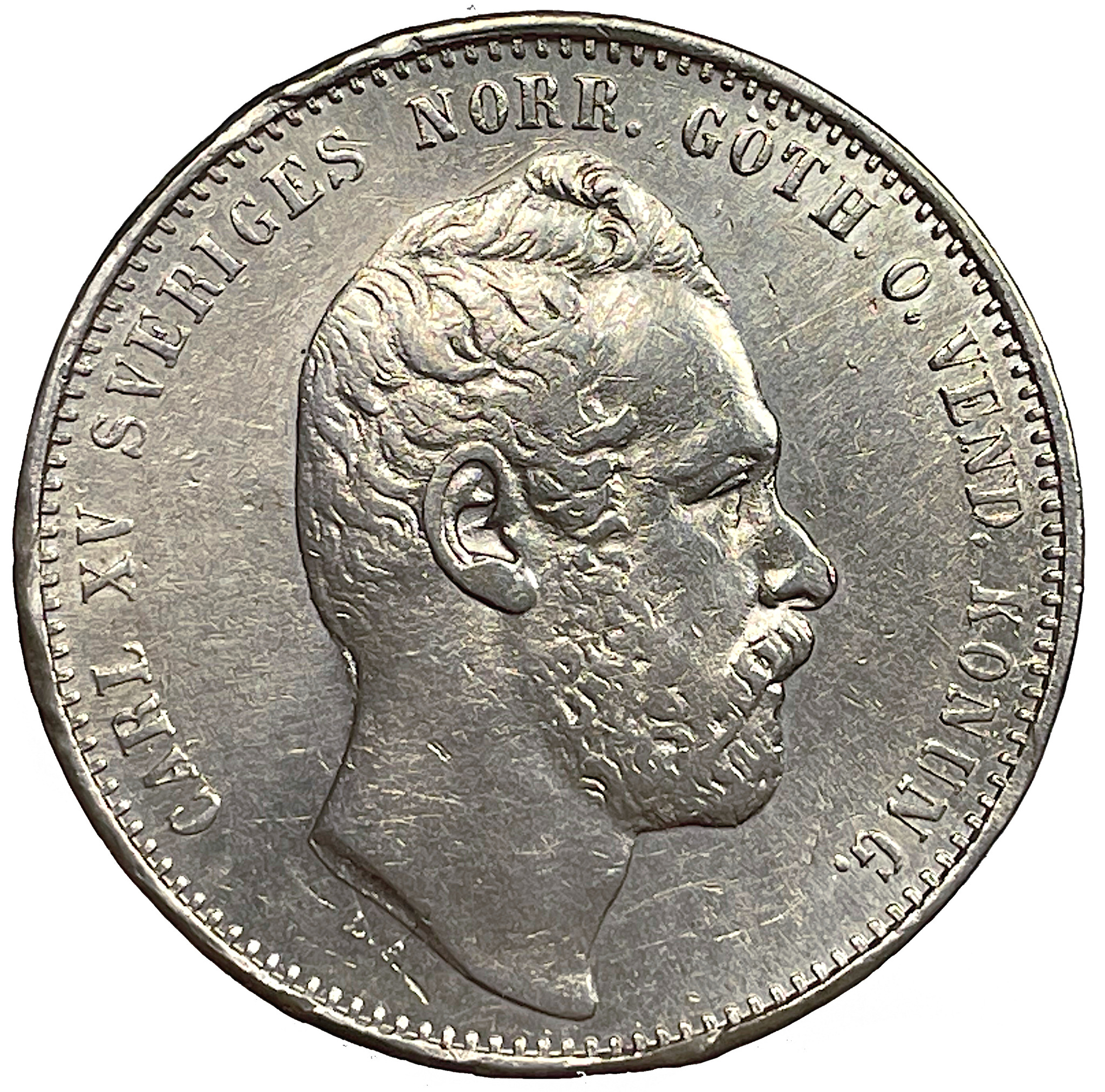 Karl XV, 1 Riksdaler Riksmynt 1864