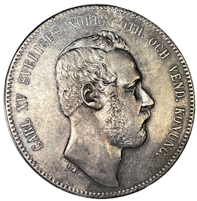 Karl XV, 4 Riksdaler riksmynt 1870