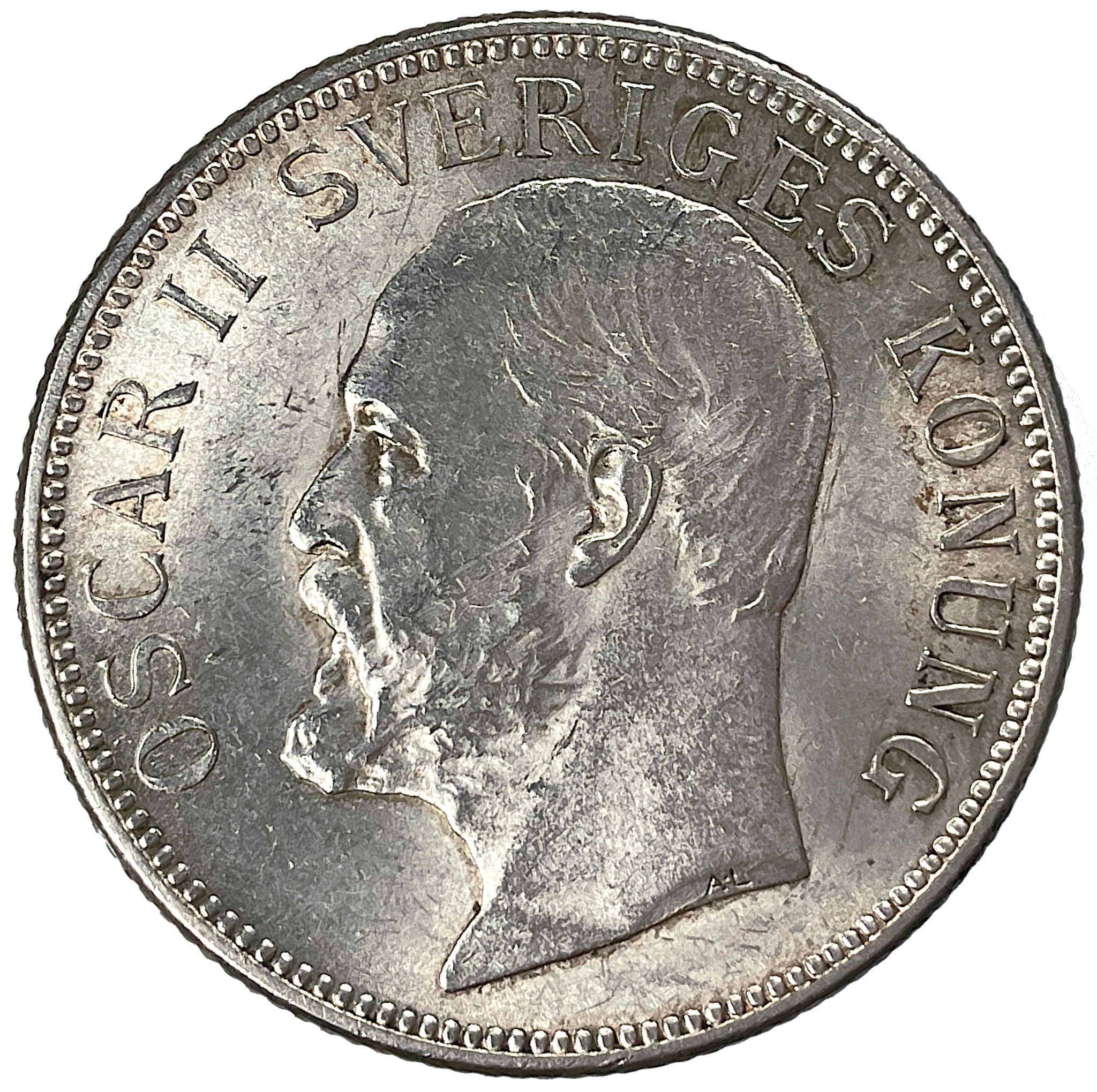 Oskar II, 2 Kronor 1907