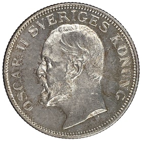 Oskar II, 1 Krona 1906 - Vackert exemplar