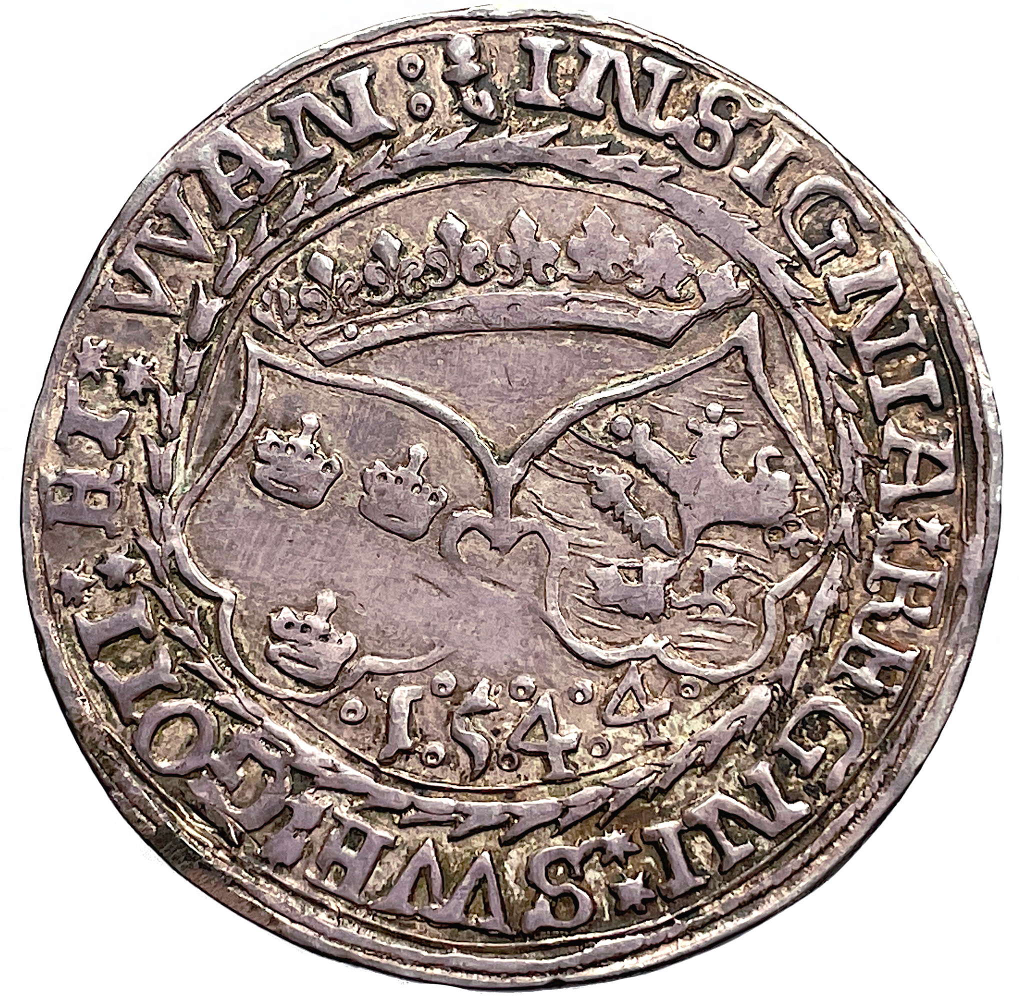 Gustav Vasa, Svartsjö, 1/2 Daler 1544 - MYCKET SÄLLSYNT - Ex. Frösell