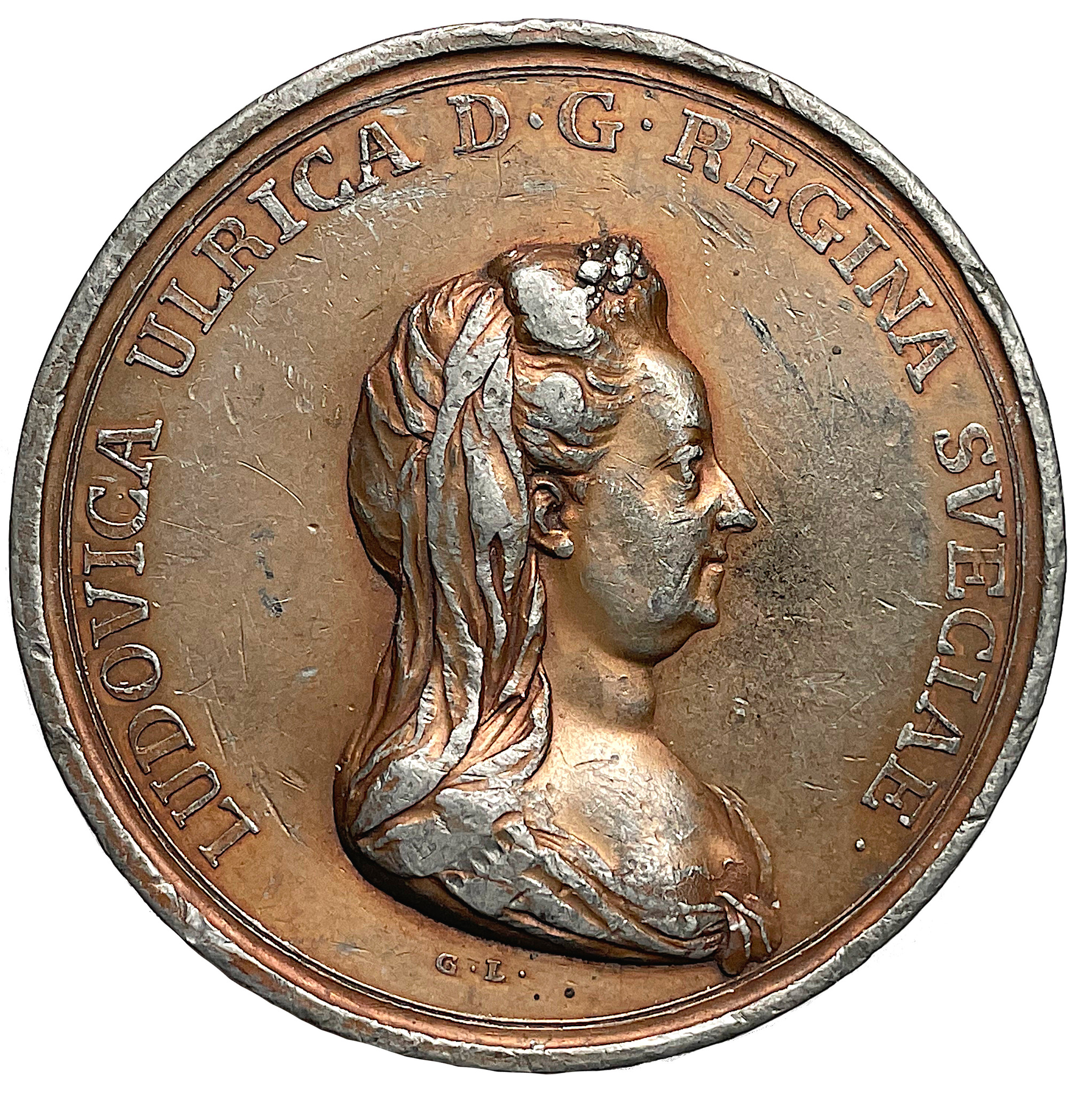 Drottning Lovisa Ulrikas död 1782 av Gustav Ljungberger - Mycket sällsynt