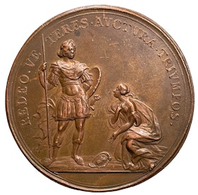 Karl XI, Svenska härens seger över den danska vid slaget vid Lund den 4 december 1676. Av Arvid Karlsteen - MYCKET SÄLLSYNT