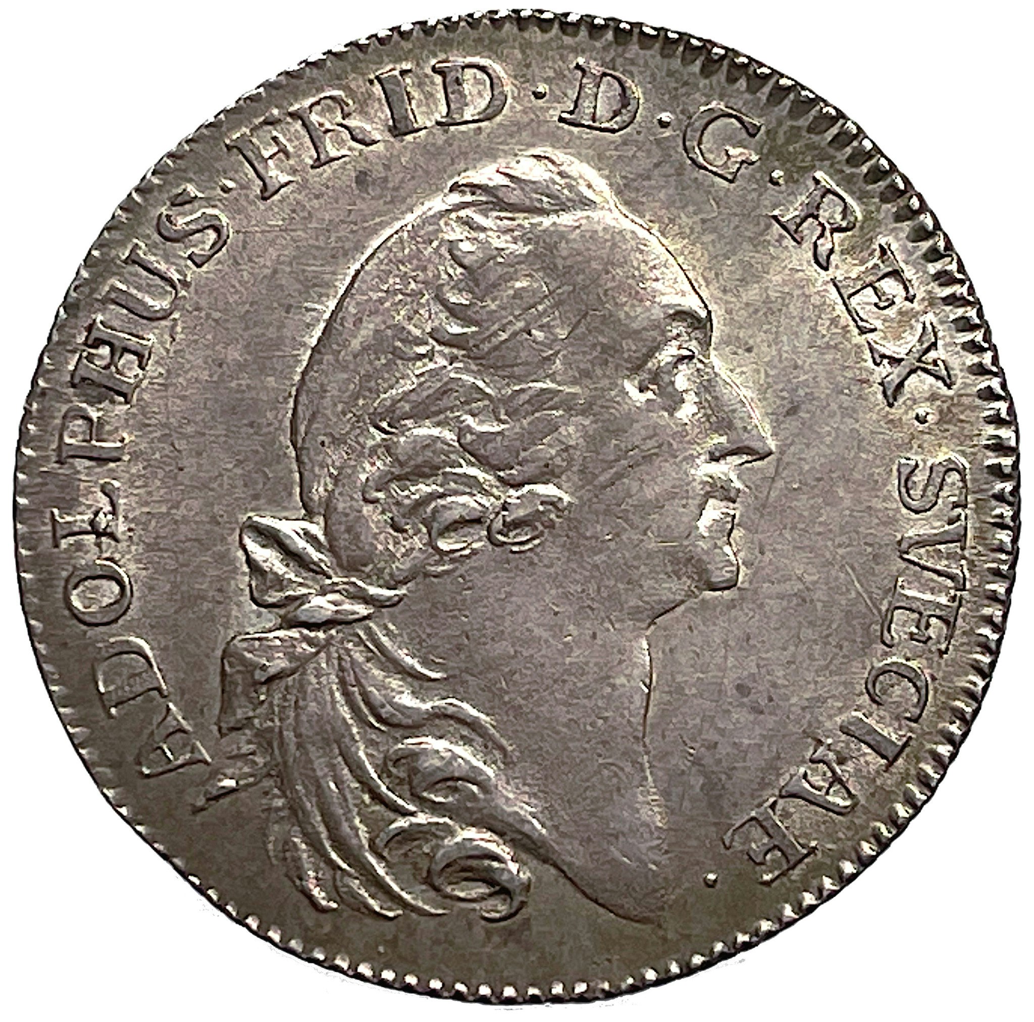 Adolf Fredrik, 1/8 Riksdaler 1768 - Ett tilltalande exemplar med lyster