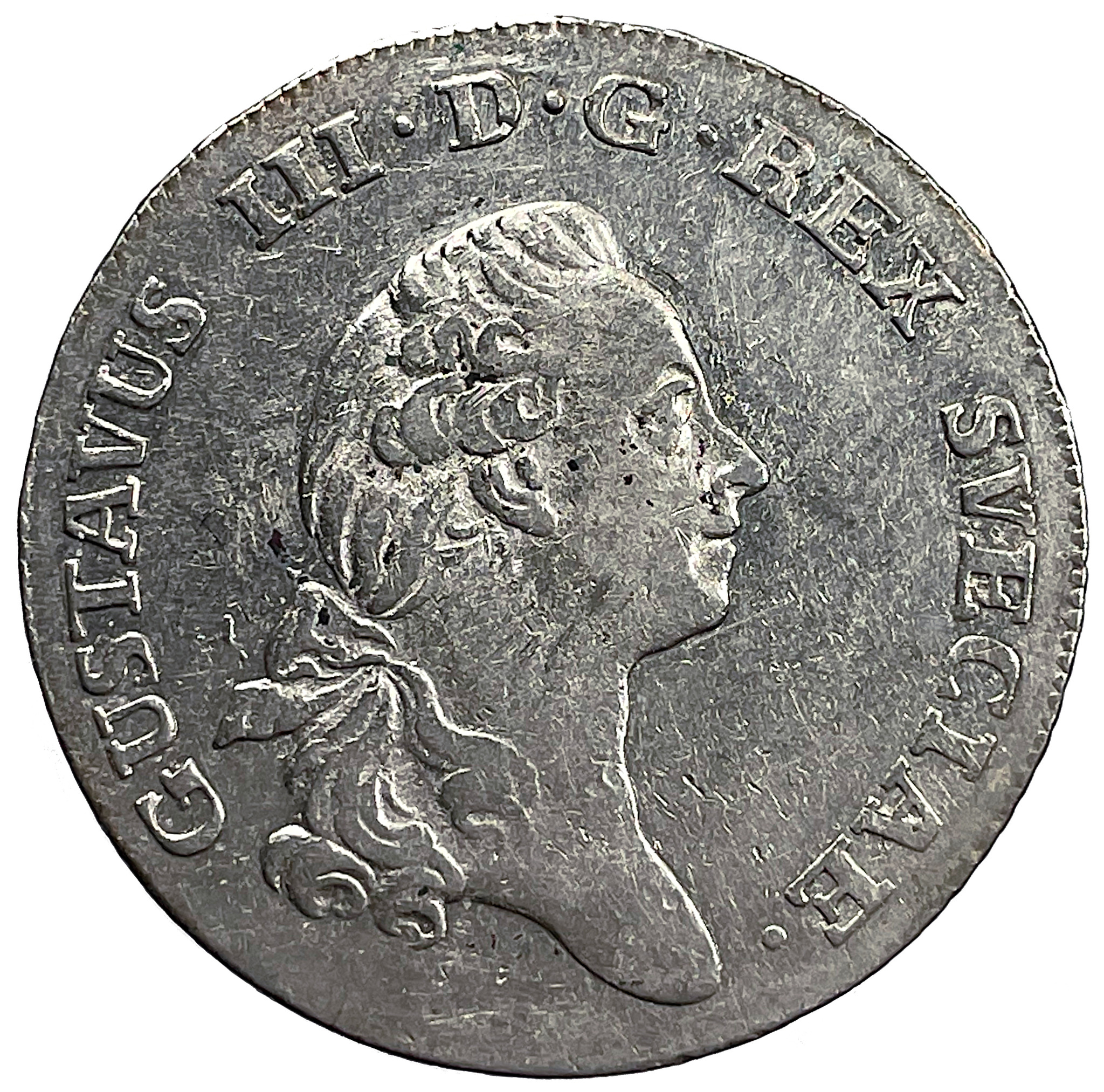 Gustav III, 1/3 Riksdaler 1782 - RAR