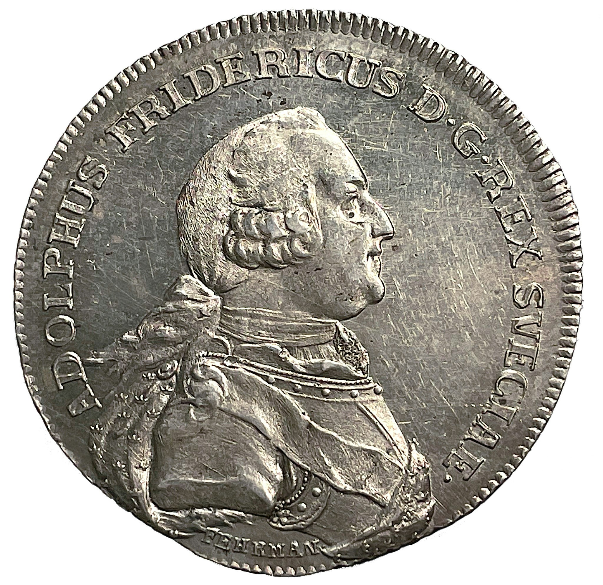 Adolf Fredrik - 2 Mark 1771 - Kastmynt till konungens begravning - TOPPEXEMPLAR