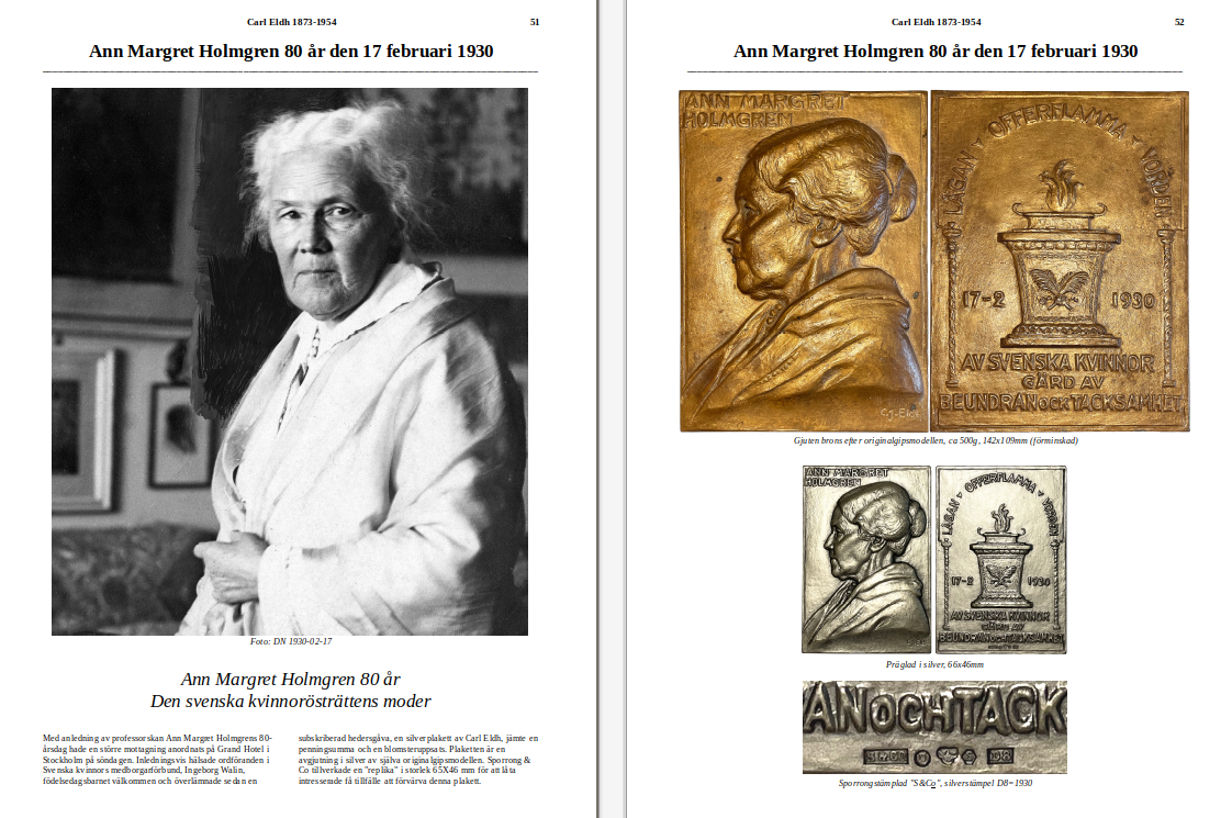 Medaljer och konstnärer - En annorlunda bok - 414 sidor - Färg - A4 - Inbunden - Nominerad till bästa numismatiska bok i världen av IAPN!