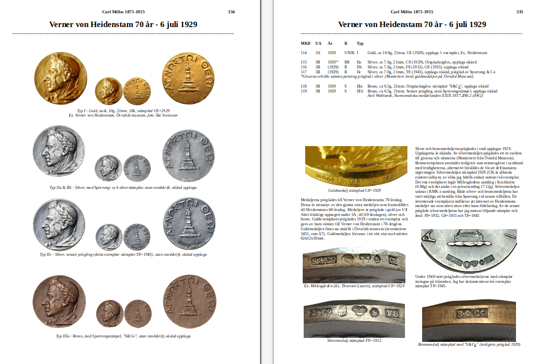 Medaljer och konstnärer - En annorlunda bok - 414 sidor - Färg - A4 - Inbunde - Nominerad till bästa numismatiska bok i världen av IAPN!
