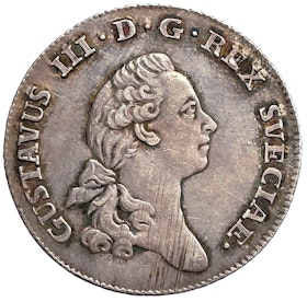 Gustav III - 1/3 Riksdaler 1779 - RAR