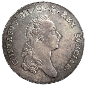 Gustav III - Riksdaler 1776 på 5 - Vackert exemplar