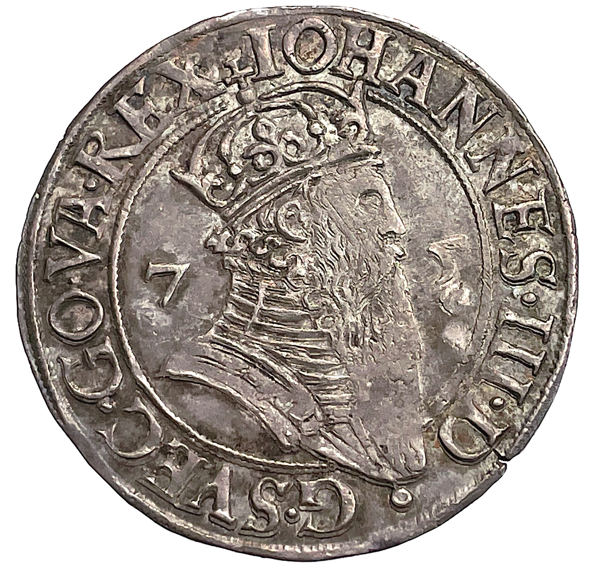 Johan III, Stockholm, 4 Öre 1575 - En sällsynt mynttyp i ovanligt vackert skick och bra bottenglans