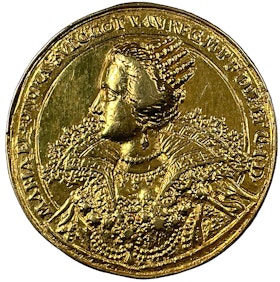 Minnespenning över konungaparet Gustav II Adolf och Maria Eleonora 1620-talet - Ex. Crona 1937:175