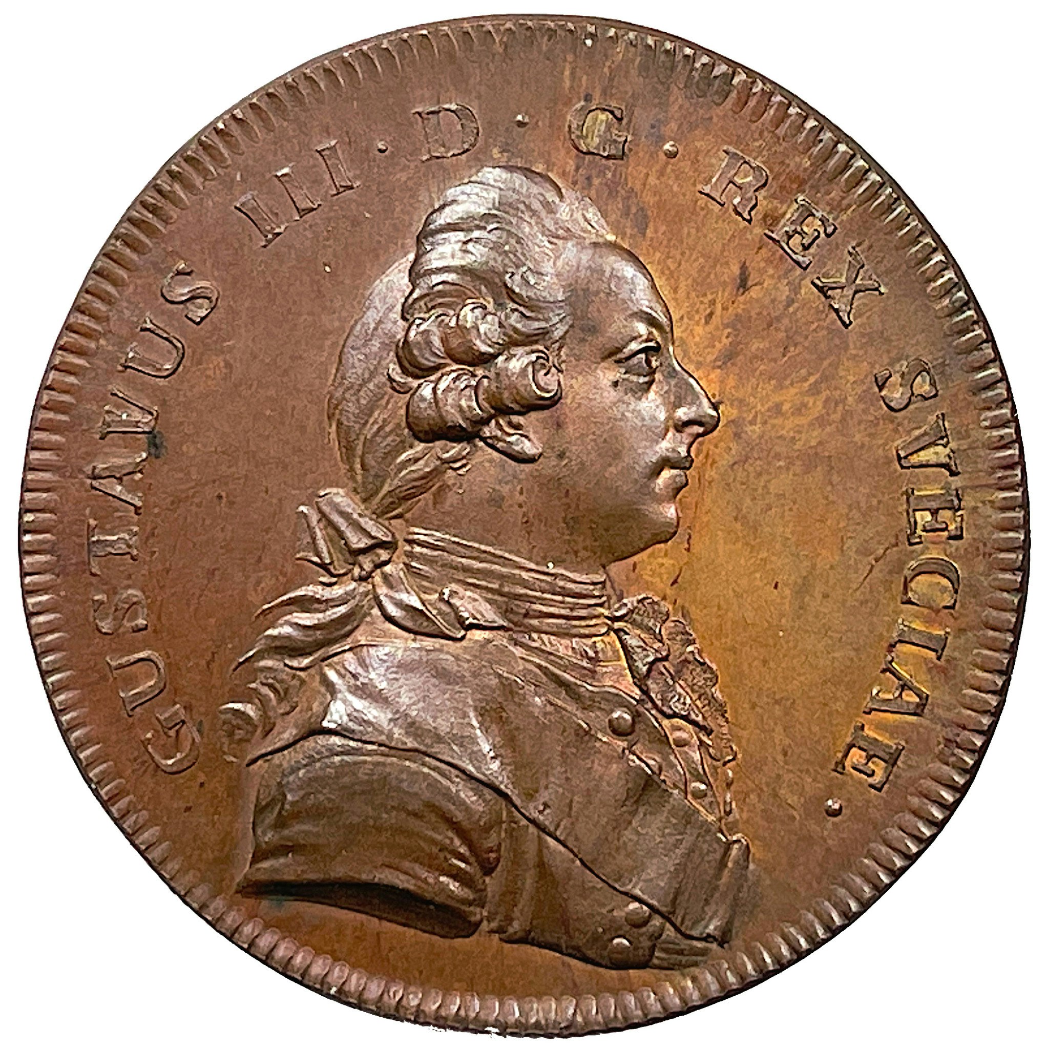 Kungliga Patriotiska Sällskapets belöningsmedalj av Gustaf Ljungberger (1772) - Ex. Bonde - Ett ocirkulerat toppexemplar - RAR