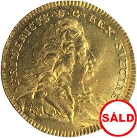 Sverige, Fredrik I 1720-1751 -  Gulddukat 1746 - VACKERT EXEMPLAR