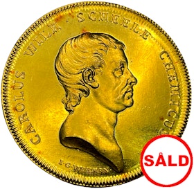Carl Wilhelm Scheele 16 dukaters guldmedalj 1789 i toppskick - RRR