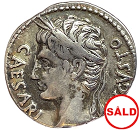 Augustus 27 f.Kr-14 e.Kr, Spanien, Colonia Patricia, Denar 18 f.Kr - Sällsynt