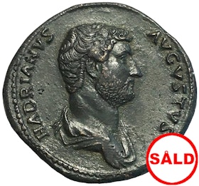 Romerska riket, Hadrianus 117-138. Sestertie i TOPPKVALITET