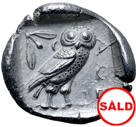 Attika, Aten, Tetradrachm 454-404 f.Kr - MYCKET VACKERT SKICK