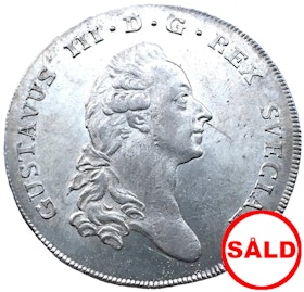 Sverige, Gustav III 1771-1792, Silverriksdaler 1776 - OCIRKULERAT EXEMPLAR