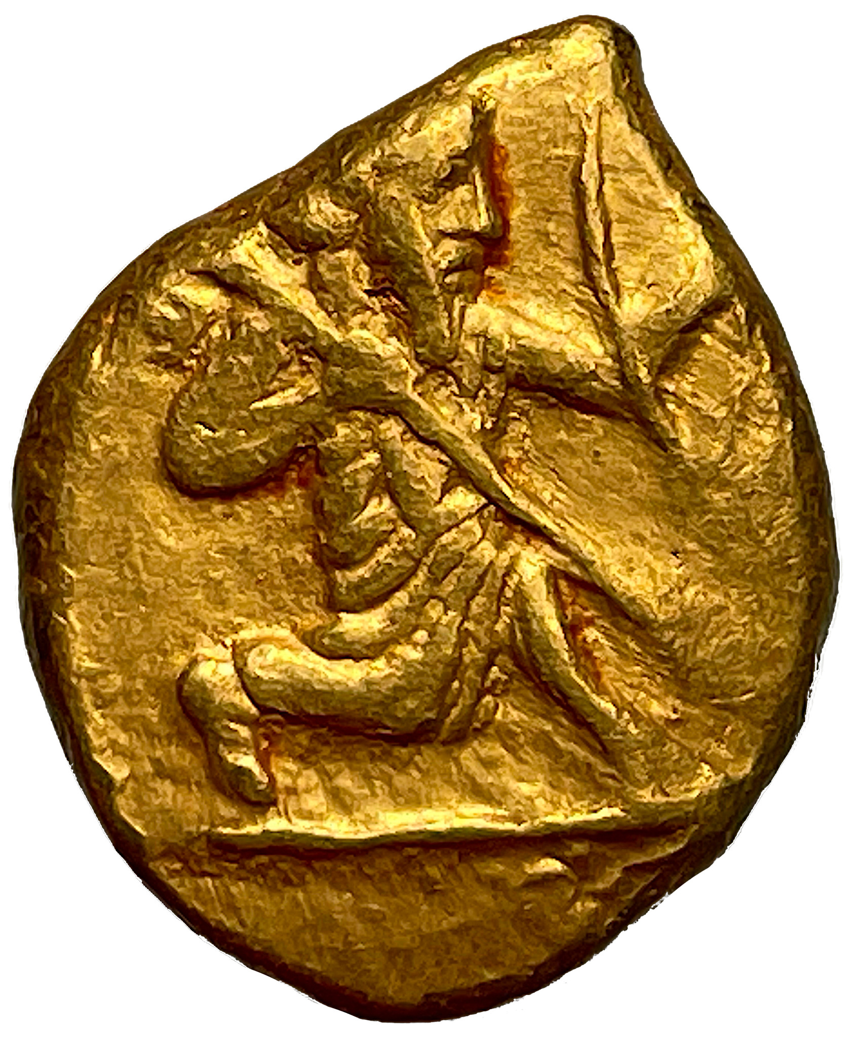 Persiska Riket  Artaxerxes I-Darius III (ca 450-330 f.Kr) - En vacker gulddaric med fin lyster